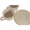 Piece Coffee Cup Set Home ESPRIT Beige Stoneware 150 ml 6 Pieces