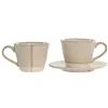 Piece Coffee Cup Set Home ESPRIT Beige Stoneware 150 ml 6 Pieces
