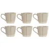 Set of Mugs Home ESPRIT Beige Urban 160 ml