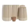 Oil and Vinegar Set Home ESPRIT Beige Acacia Stoneware Urban 19 x 16 x 22,5 cm