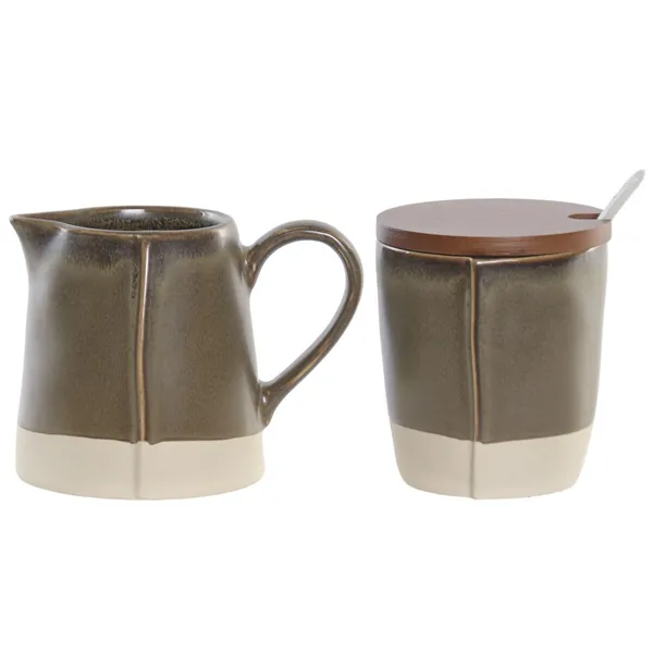 Milk jug and sugar bowl Home ESPRIT
