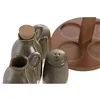 Oil and Vinegar Set Home ESPRIT Green Acacia Stoneware Urban 19 x 16 x 22,5 cm