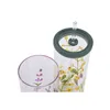 Cup with Straw Home ESPRIT Multicolour Silicone Borosilicate Glass (2 Units)