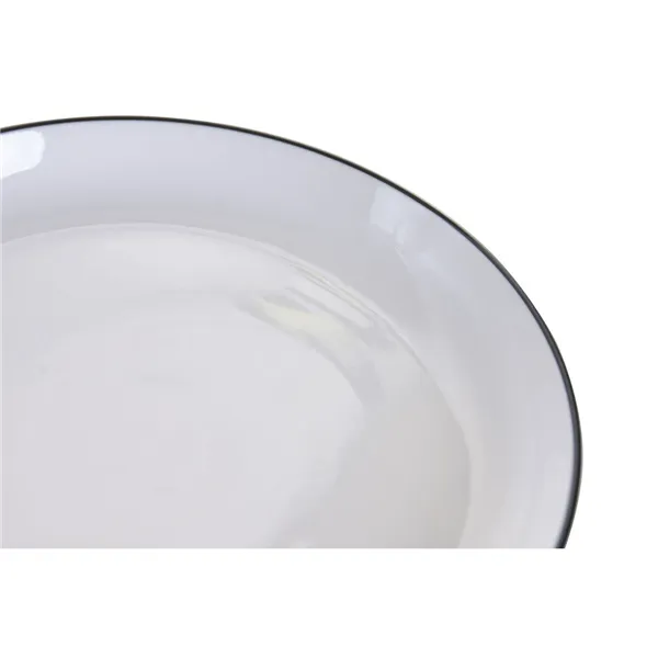 Dinnerware Set Home ESPRIT White Black Porcelain 18 Pieces