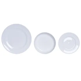Dinnerware Set Home ESPRIT White Porcelain Glam 18 Pieces