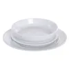 Dinnerware Set Home ESPRIT White Porcelain Glam 18 Pieces