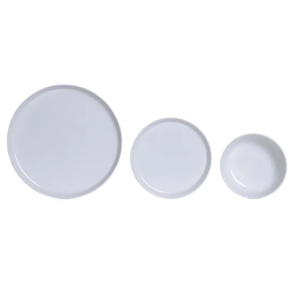 Dinnerware Set Home ESPRIT White Porcelain Modern 18 Pieces