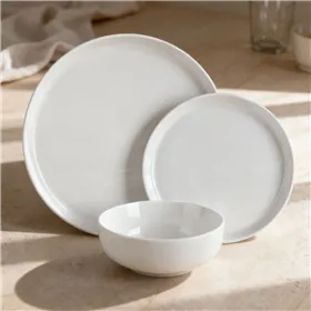 Dinnerware Set Home ESPRIT White Porcelain Modern 18 Pieces