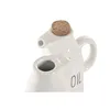 Oil and Vinegar Set Home ESPRIT White Cork Porcelain Cottage 11 x 7 x 16 cm