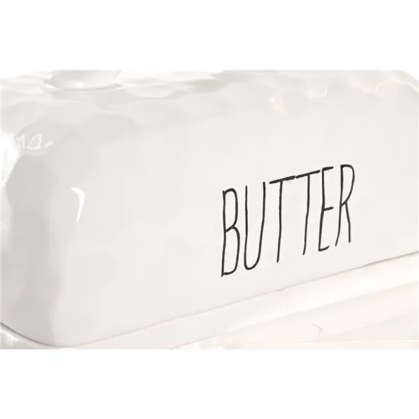 Butter Dish Home ESPRIT Porcelain 19 X 11,4 X 11 CM