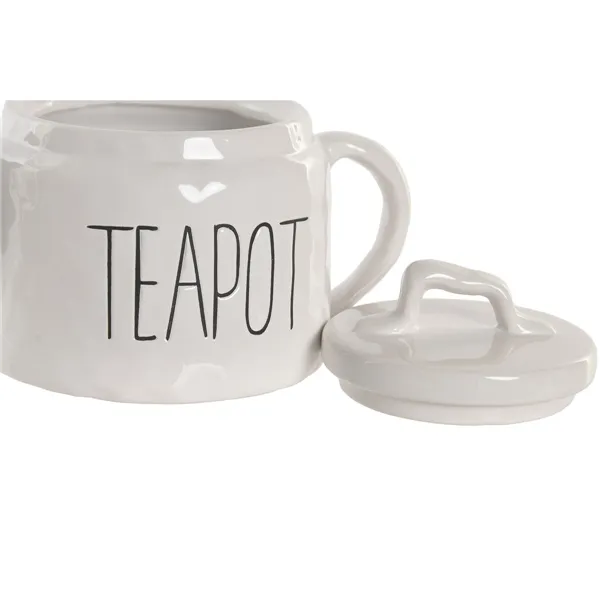Teapot Home ESPRIT White Porcelain 600 ml