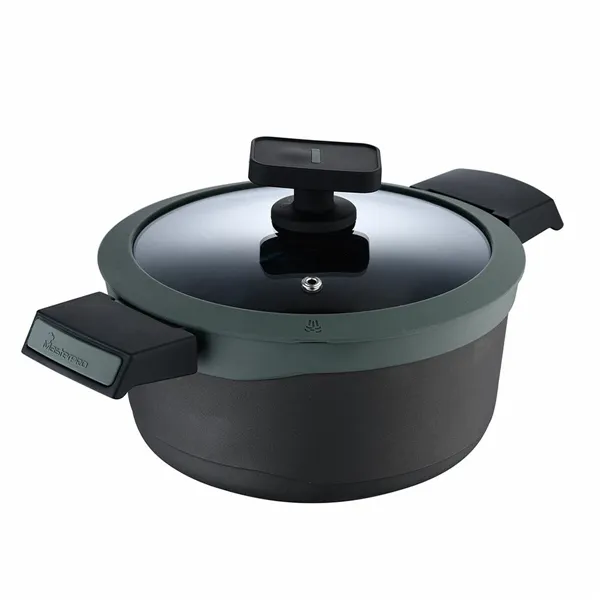 Casserole with lid Masterpro GASTRO REECO MP Black