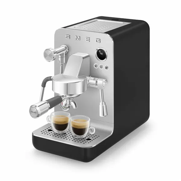 Express Manual Coffee Machine Smeg EMC02BLMEU Matte back