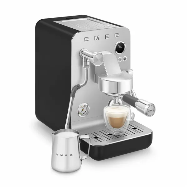 Express Manual Coffee Machine Smeg EMC02BLMEU Matte back