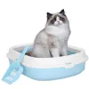 Кошачий туалет + совок Springos PA0245 40x33x11 см, синий
