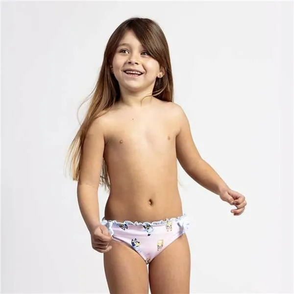 Bikini Bottoms For Girls Bluey Light Pink