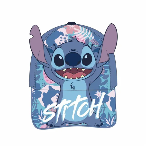 Child Cap with Ears Stitch Blue