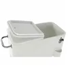 Portable Fridge DKD Home Decor White With wheels Steel PP (56 L) (74 x 43 x 80 cm)