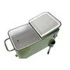 Portable Fridge DKD Home Decor 74 x 43 x 80 cm Steel Green polypropylene 56 L
