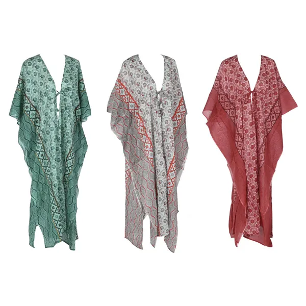 Sarong Home ESPRIT Red Green Coral (3 Units)