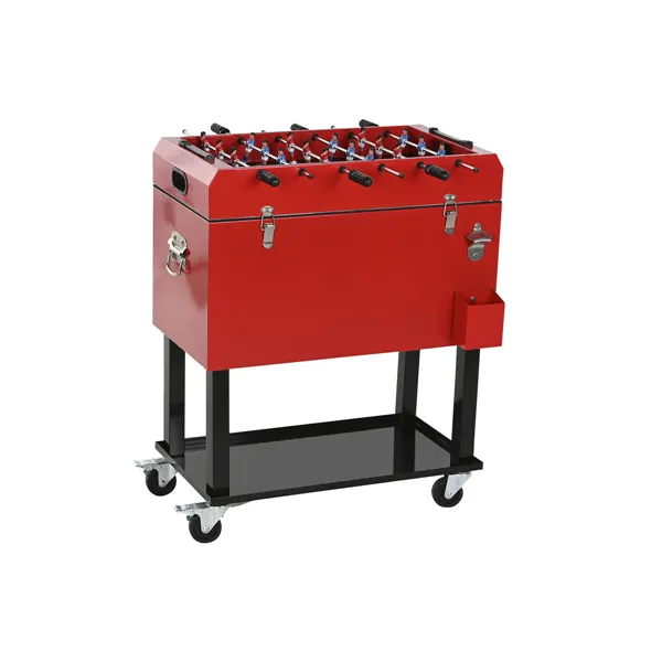 Portable Fridge Home ESPRIT Black Red Metal 71 x 62 x 85 cm