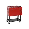 Portable Fridge Home ESPRIT Black Red Metal 71 x 62 x 85 cm