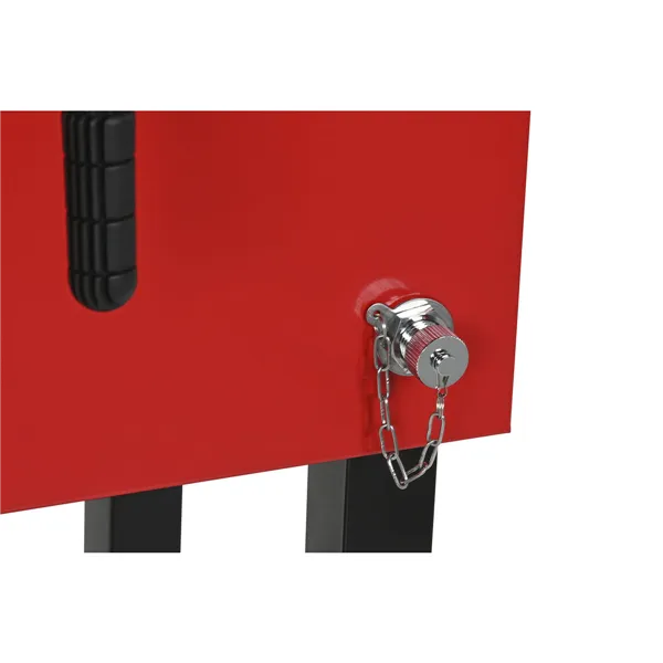 Portable Fridge Home ESPRIT Black Red Metal 71 x 62 x 85 cm