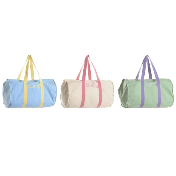 Beach Bag Home ESPRIT Blue White Green polialgodon 60 x 38 x 38 cm (3 Units)