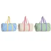 Beach Bag Home ESPRIT Blue White Green polialgodon 60 x 38 x 38 cm (3 Units)
