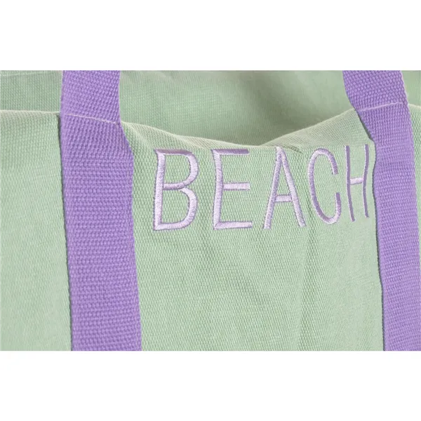 Beach Bag Home ESPRIT Blue White Green polialgodon 60 x 38 x 38 cm (3 Units)