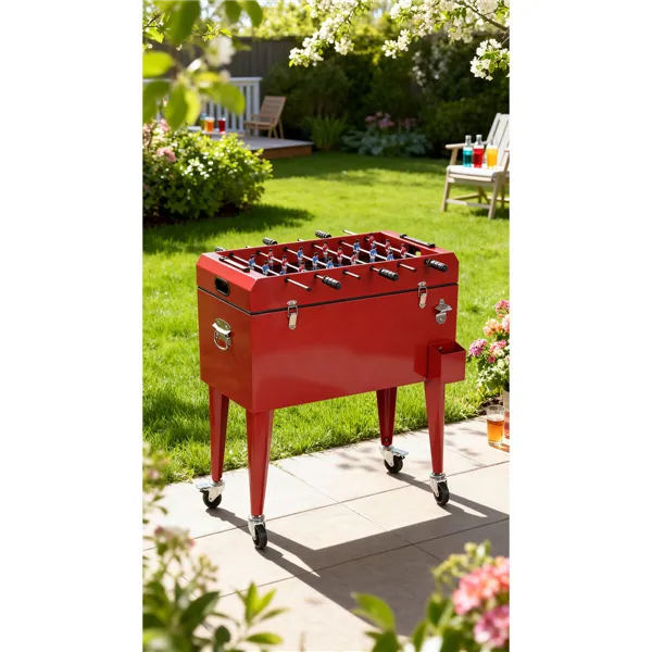 Portable Fridge Home ESPRIT Red Metal polypropylene 71 X 59 X 95 CM
