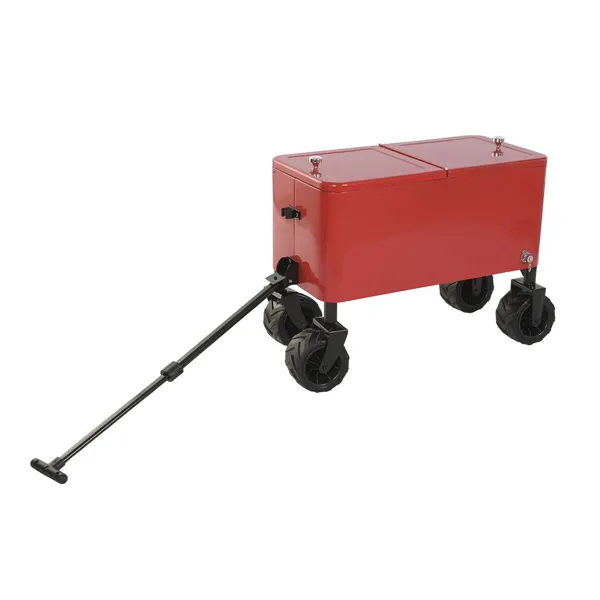Portable Fridge Home ESPRIT Black Red Metal polypropylene 88 X 39 X 120 CM