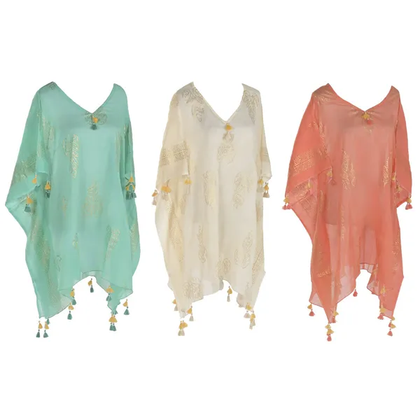 Sarong Home ESPRIT Green Beige Golden Coral (3 Units)