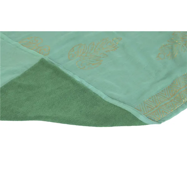 Beach Towel Home ESPRIT Green Beige Golden Coral Polyester Cotton (3)