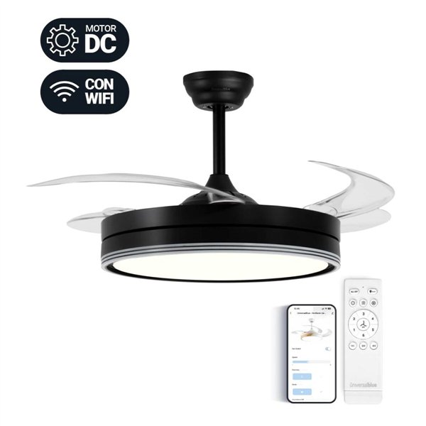 Ceiling Fan Universal Blue Black