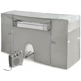 Clothesline Cover with Heater Rayen 6175 Grey 180 x 56 x 106 cm