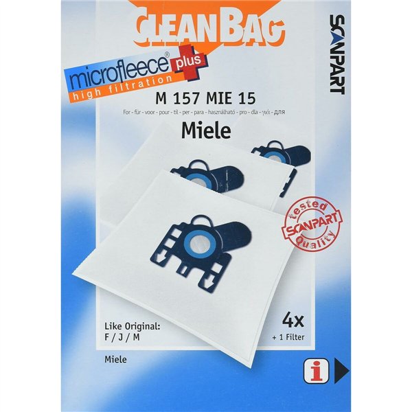 Replacement Bag for Vacuum Cleaner Scanpart M 157 MIE 15 MIELE