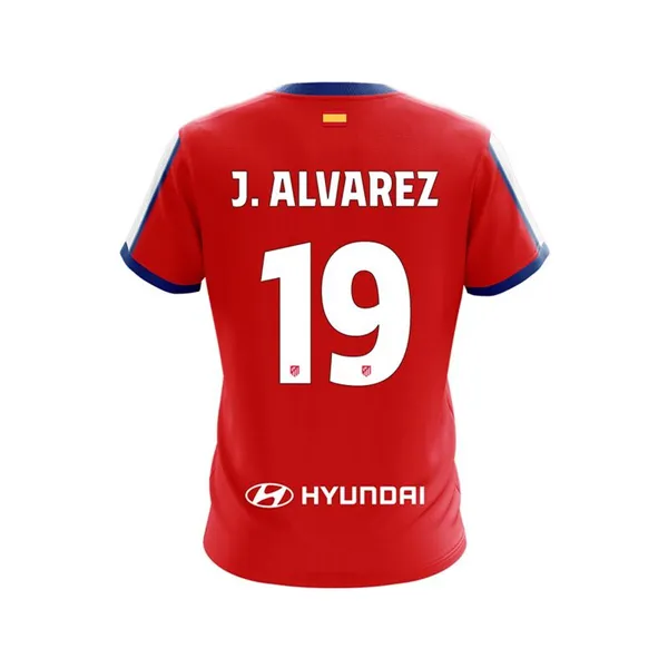 Unisex Short Sleeve T-Shirt Atlético Madrid Official  Red (XL)