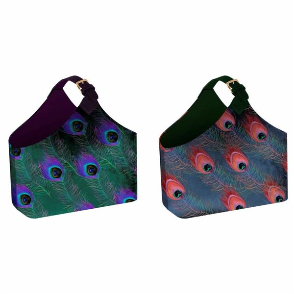 Magazine rack DKD Home Decor Polyester (2 pcs) (45 x 20 x 40 cm)