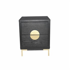 Nightstand DKD Home Decor Metal MDF (50 x 35 x 60 cm)