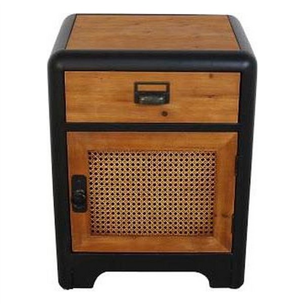 Nightstand DKD Home Decor Fir Metal (48 x 40 x 62 cm)