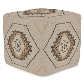 Footrest Home ESPRIT Brown Natural 45 x 45 x 45 cm