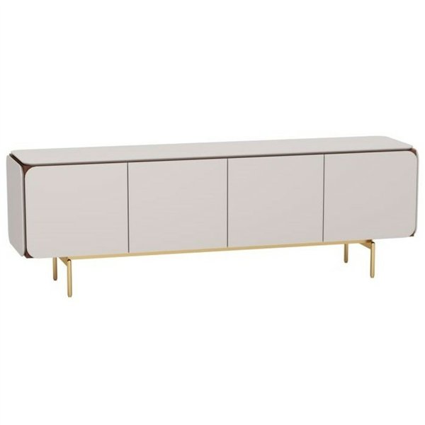 TV furniture Home ESPRIT Grey