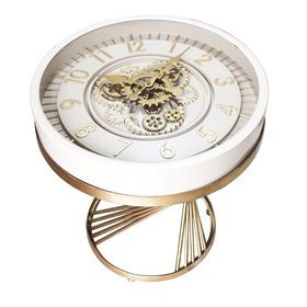 Side table Home ESPRIT White Golden 50 x 50 x 51 cm