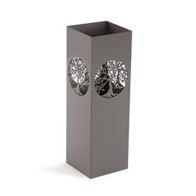 Umbrella stand Versa Tree of Life Grey Metal Iron 15 x 49 x 15 cm