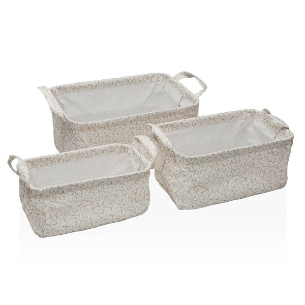 Basket set Versa Serpentine 28 x 18 x 14 cm