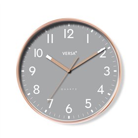 Wall Clock Versa Grey Plastic 4 x 30 x 30 cm