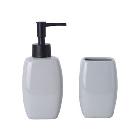 Bath Set Versa Grey Ceramic