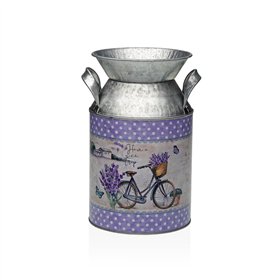 Vase Versa Lilac Metal Bicycle 13 x 15,5 x 21 cm