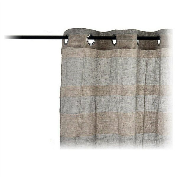 Curtains Gift Decor Beige Grey 140 x 0,1 x 260 cm
